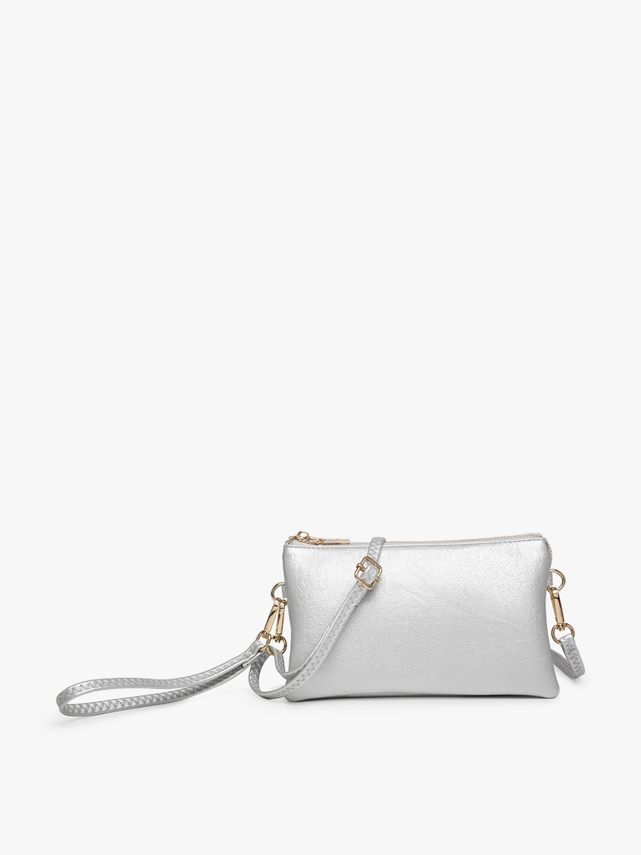 Jen & Co. - Riley Monogrammable 3 Compartment Crossbody/Wristlet | M013
