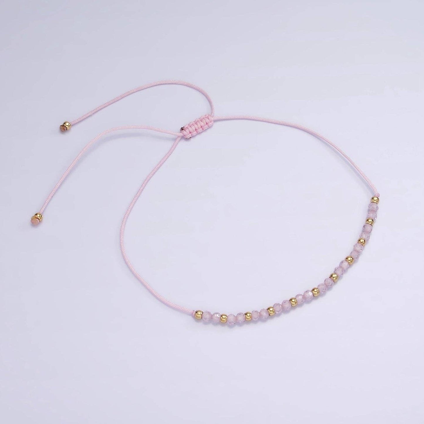 Aim Eternal - Pink Friendship Bracelet Rope Cord Adjustable Bracelet
