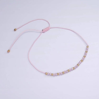 Aim Eternal - Pink Friendship Bracelet Rope Cord Adjustable Bracelet