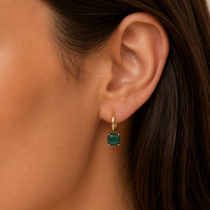 JaxKelly - Gemstone Mini Drop - Malachite