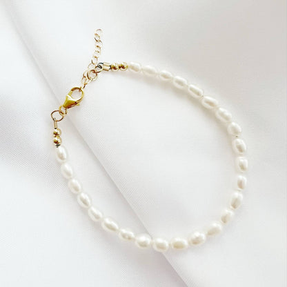True by Kristy Jewelry - Sea Isle Freshwater Pearl Gold Filled Beaded Bracelet
