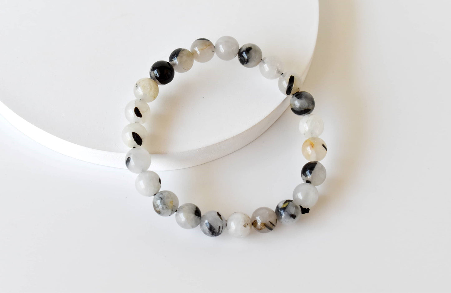 Soothing Crystals - Black Rutile Bracelet (Trauma and Depression)