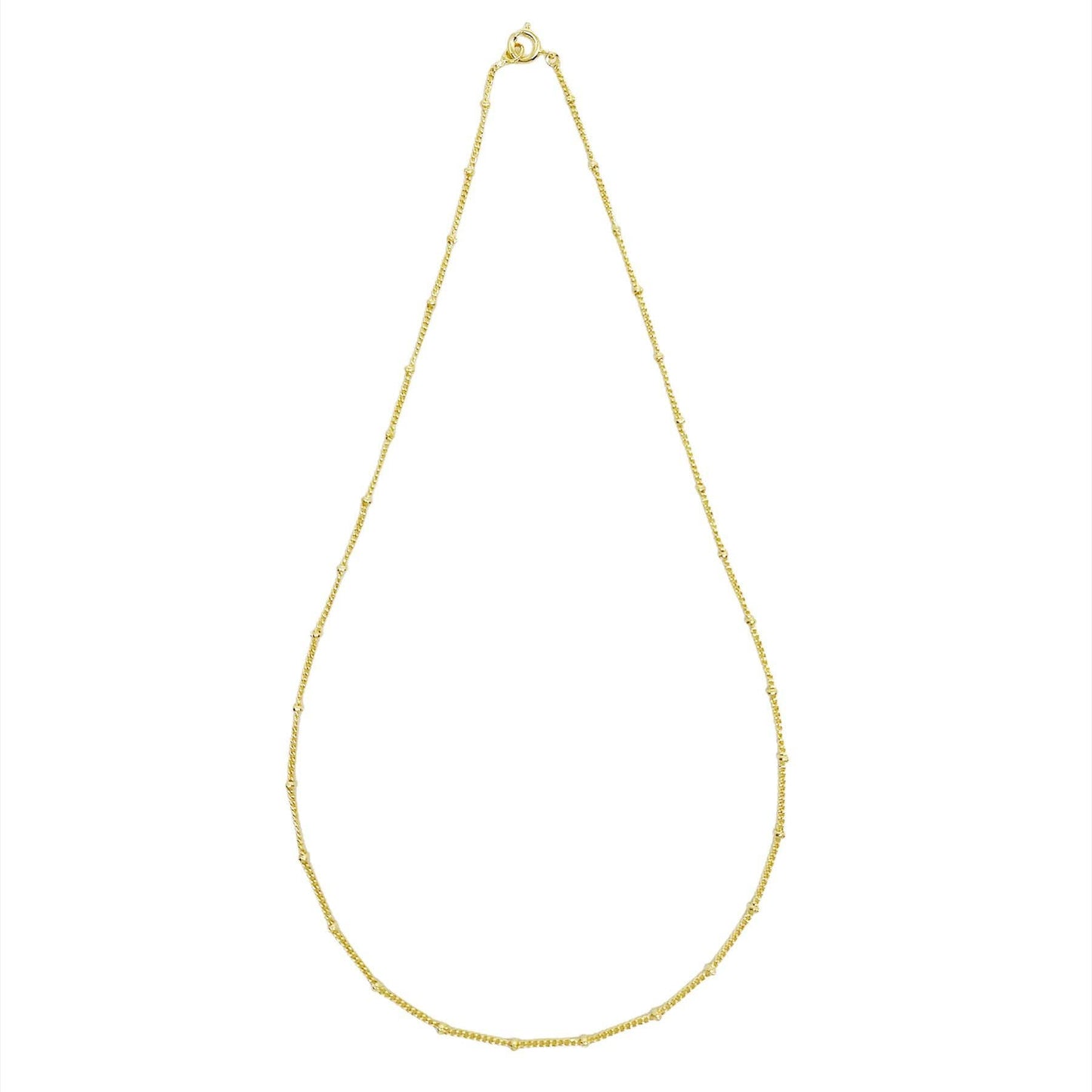 GoldFi - 18k Gold Filled 1mm Satellite Chain Available in 16", 18", 2