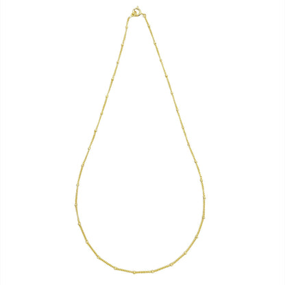 GoldFi - 18k Gold Filled 1mm Satellite Chain Available in 16", 18", 2