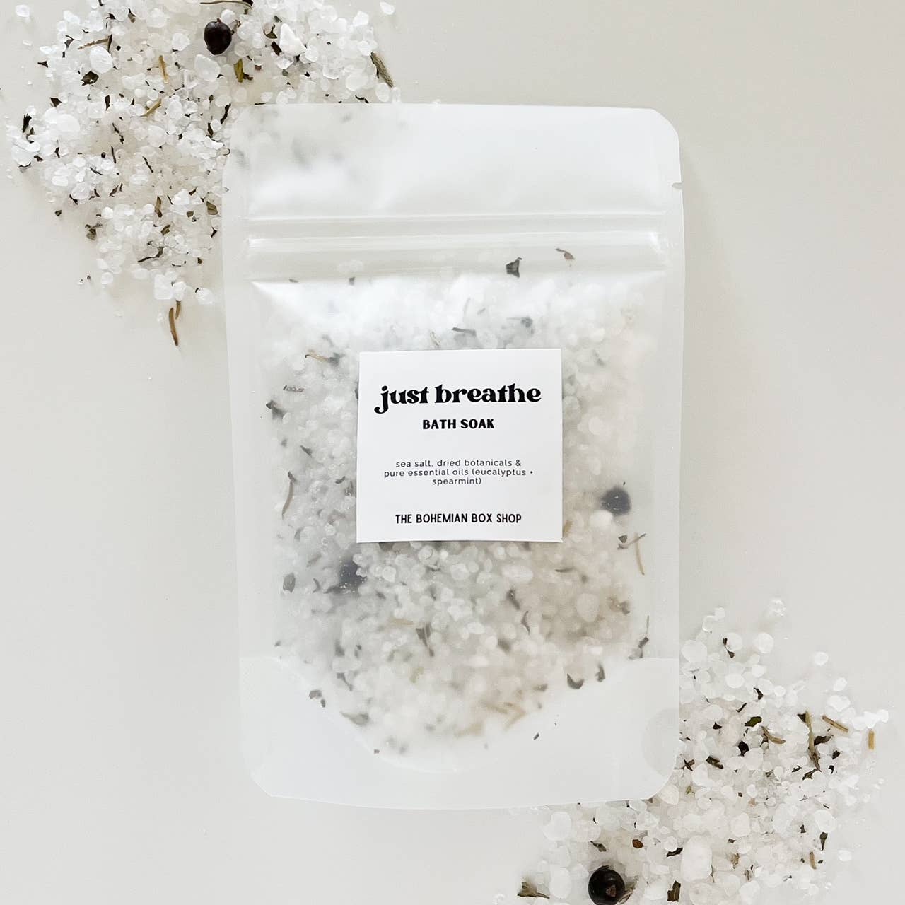 The Bohemian Box Shop - Just Breathe Bath Soak Packet - 2oz or 4oz Bath Salts