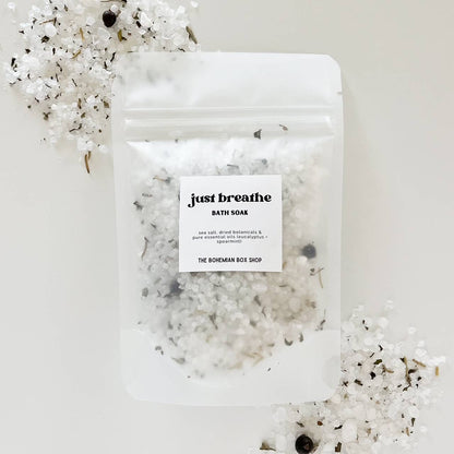 The Bohemian Box Shop - Just Breathe Bath Soak Packet - 2oz or 4oz Bath Salts