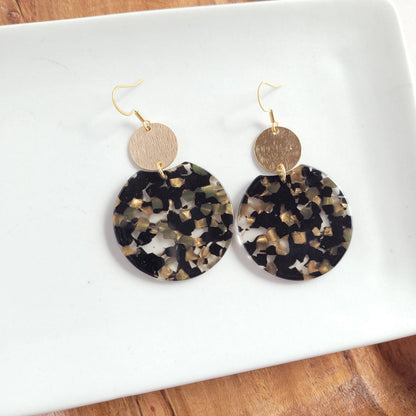 Spiffy & Splendid - Zoey Earrings - Black & Bronze // Jewelry, Gifts
