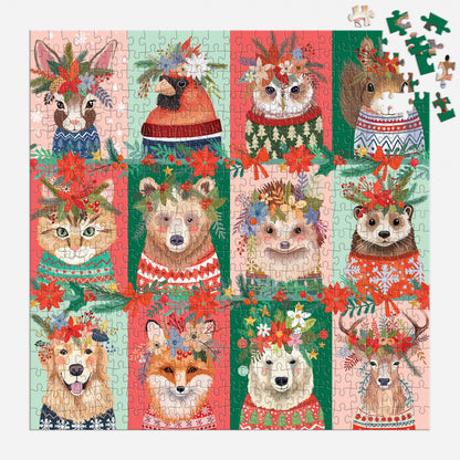 Chronicle Books - Furry And Bright 500 Piece Puzzle