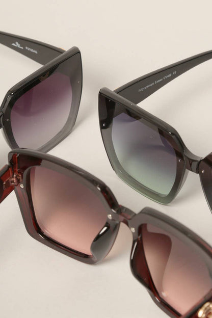 Fashion City - Tinted Lenses Square Sunglasses for Women