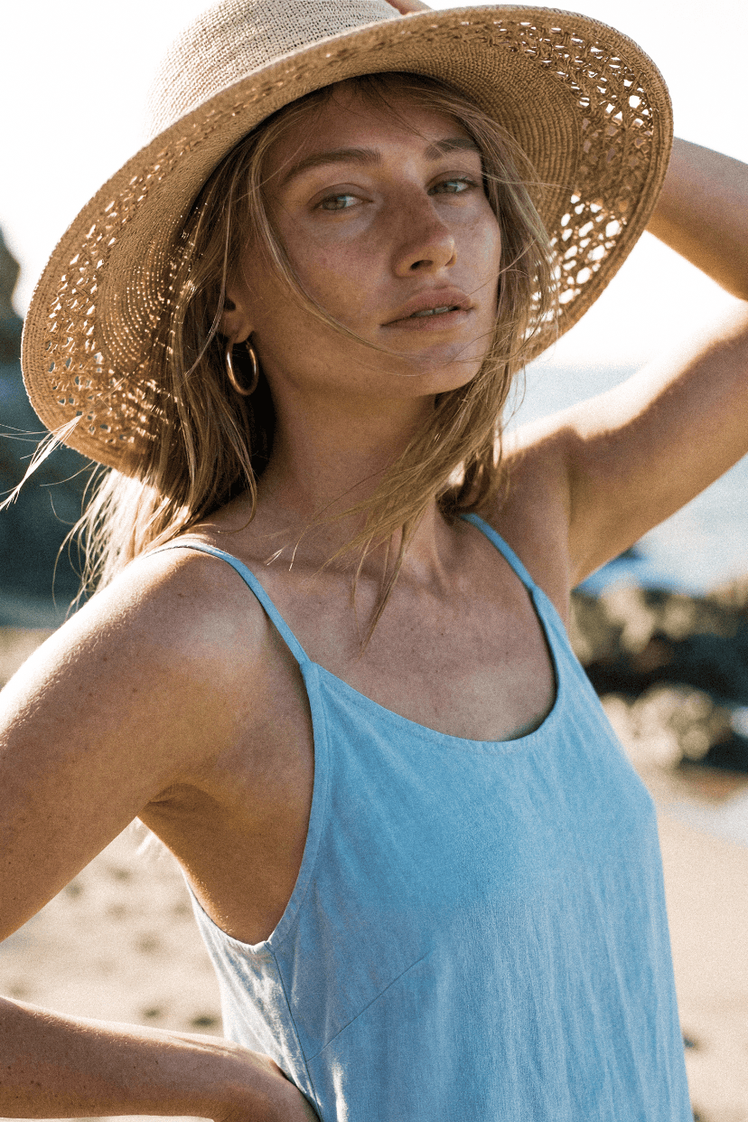 MiMi Wholesale - STLA001 Raffia Cut Out Detail Sun Hat