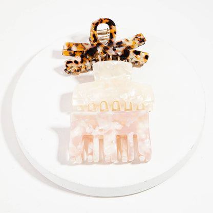 Collections by Fame Accessories - Acetate Bow Hair Claw Set