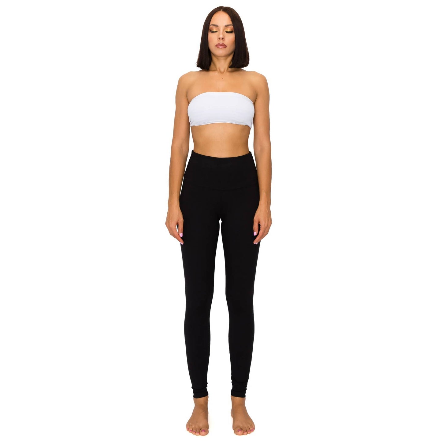 Leggings Depot - 5" Yoga Band Premium Solid Activewear Leggings