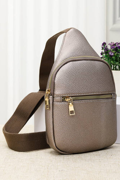 Hana - Solid PU Sling Bag