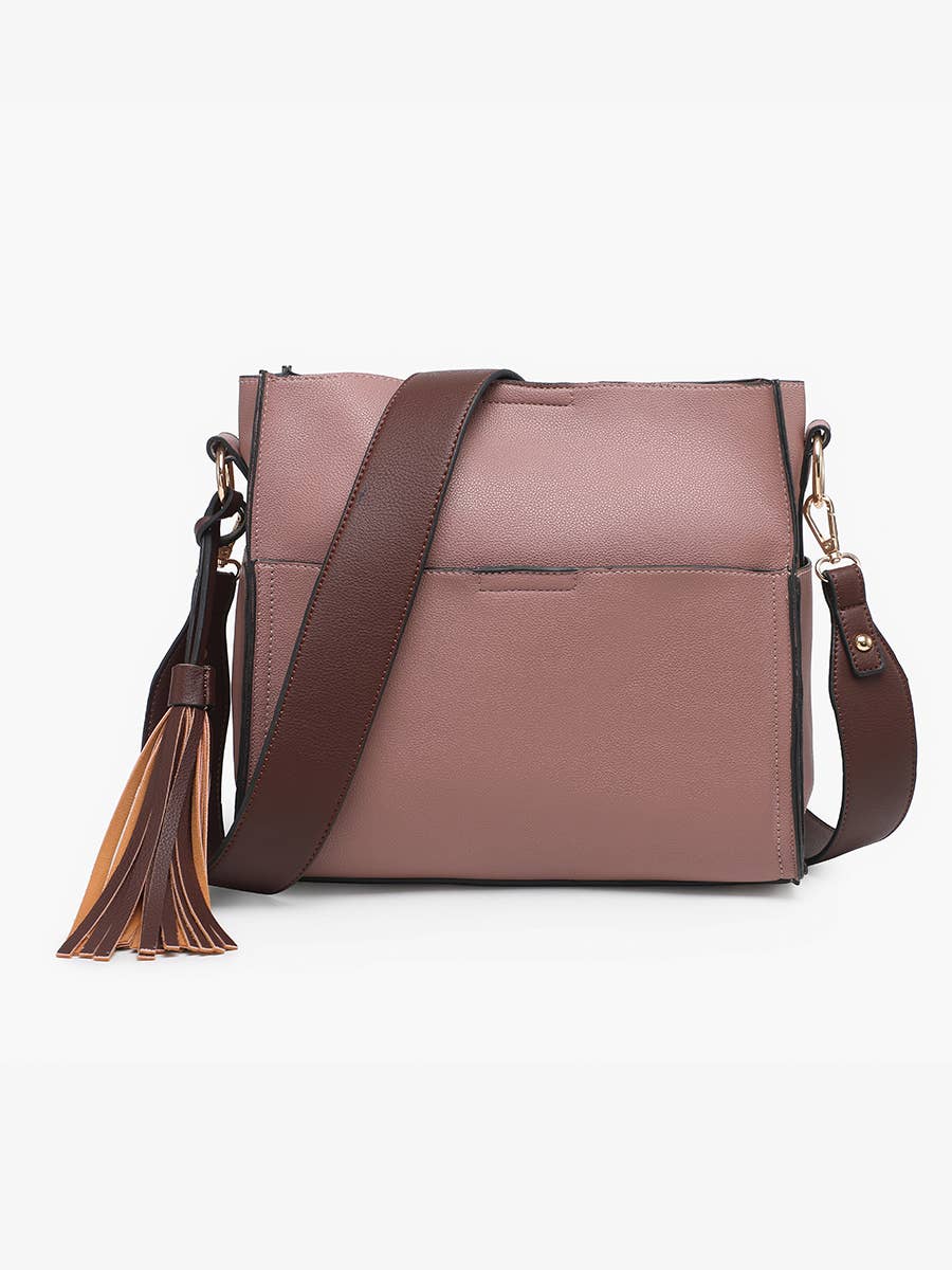 Jen & Co. - M1867 Lyla 2-in-1 Bucket Bag w/ Guitar Strap