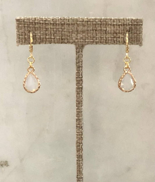 Clay and Trinkets - Opalescent Charmed Hoop Earrings