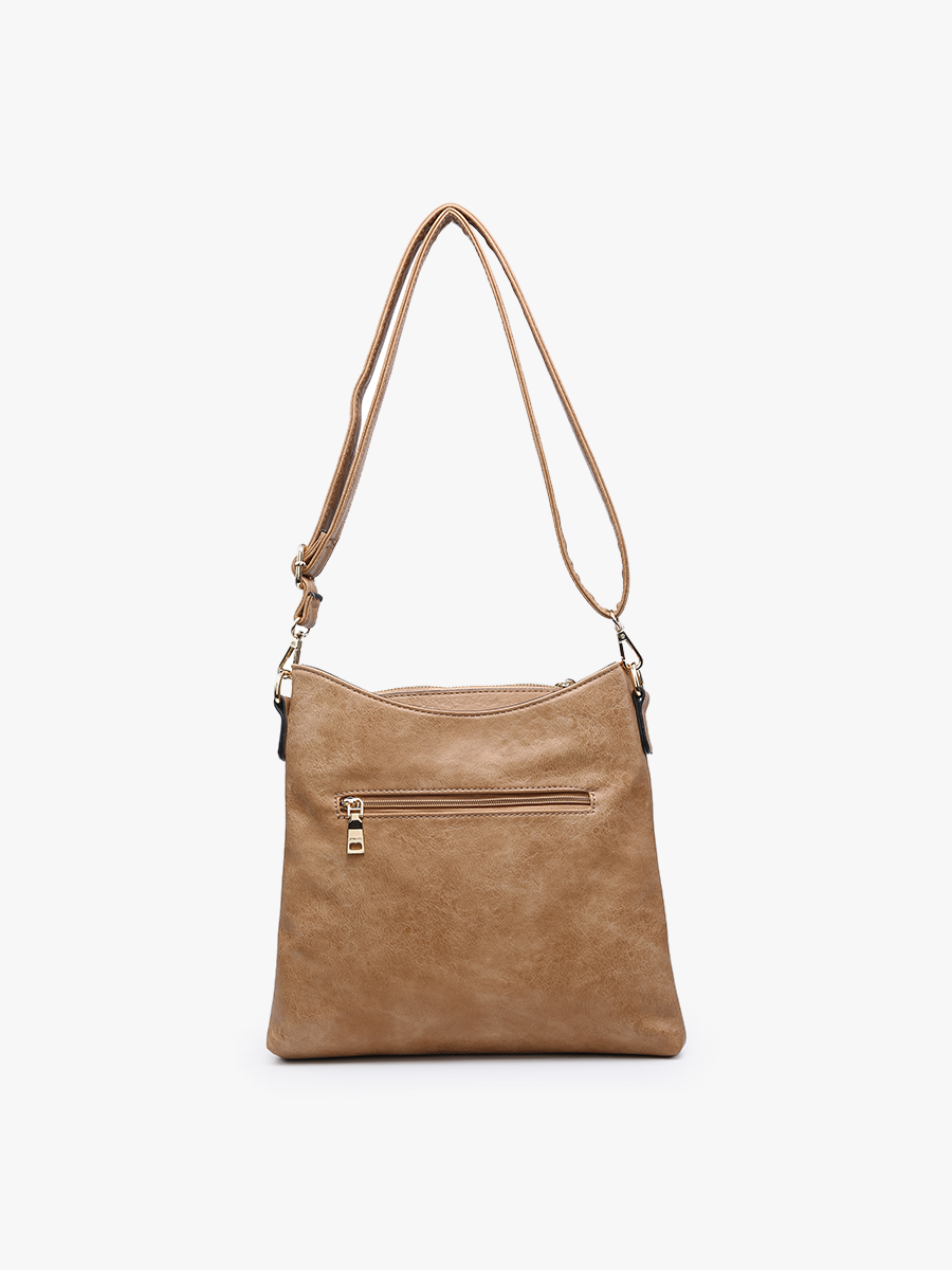 Jen & Co. - Emma 3 Compartment Crossbody w/ Snap Closure | M1765