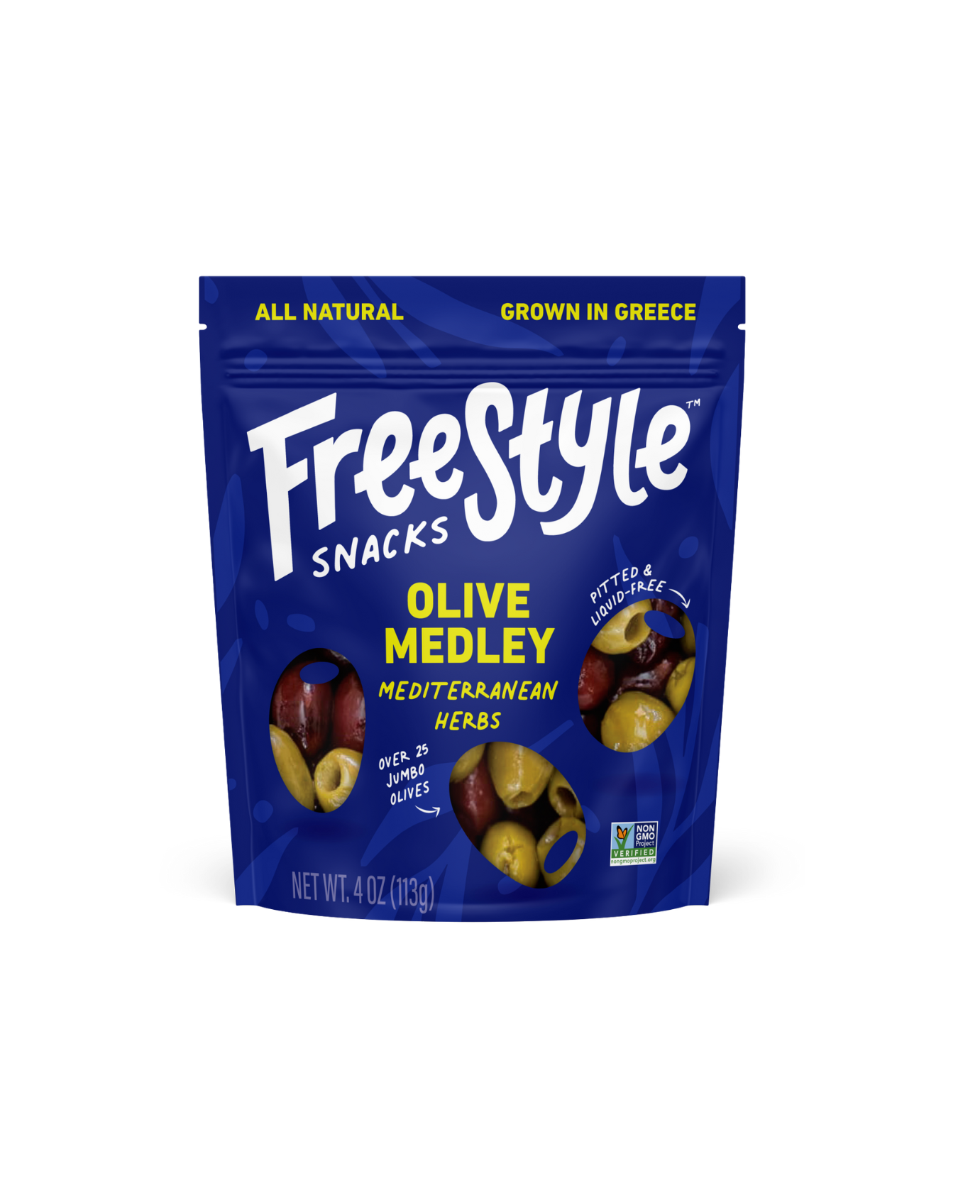 Freestyle Snacks - Mediterranean Herb Olive Medley 4oz - Freestyle Snacks