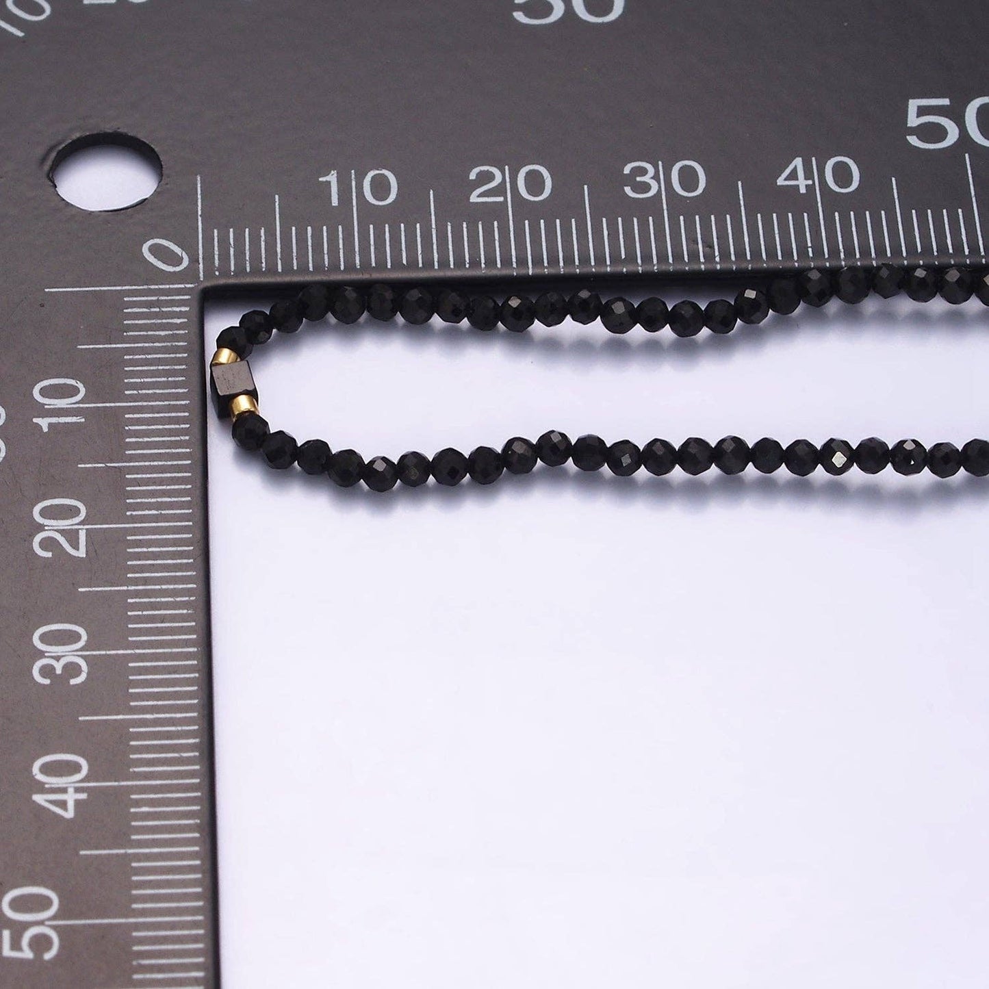 Aim Eternal - 14K Gold Filled Onyx Multifaceted Black Rope Adjustable Friendship Bracelet | WA-2165 ~ WA-2167