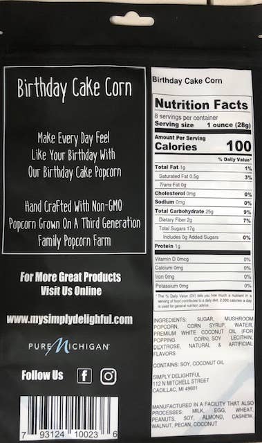Simply Delightful - Birthday Cake Popcorn