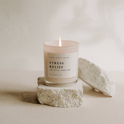Sweet Water Decor - Stress Relief 11 oz Soy Candle - Home Decor & Gifts