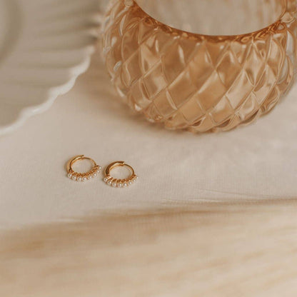 Mauve Jewelry Co. - Grace Pearl Hoops
