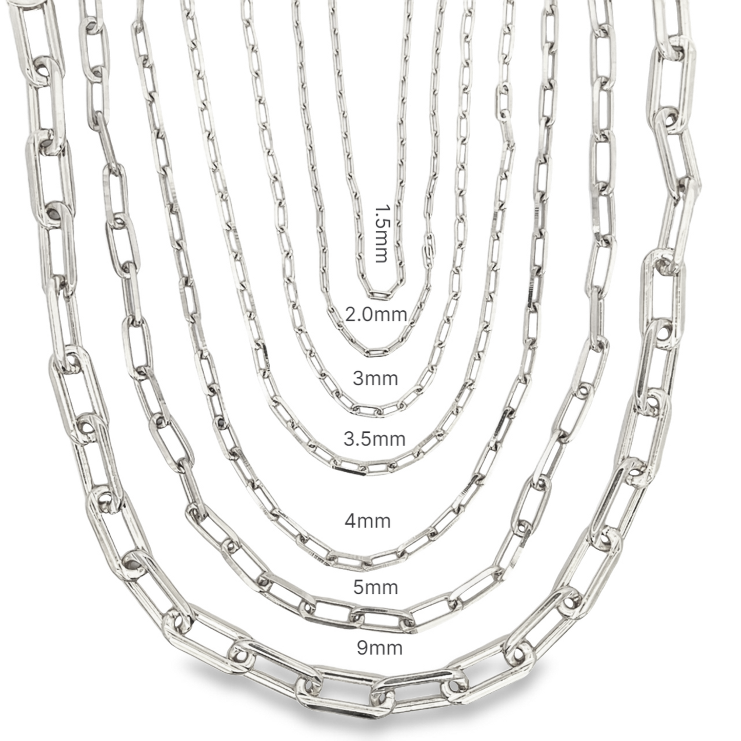 MIA Jewelry - Paperclip Chain (F164/F174/F175/F177/F178/F180/F181/F184/F185/F186/F192)