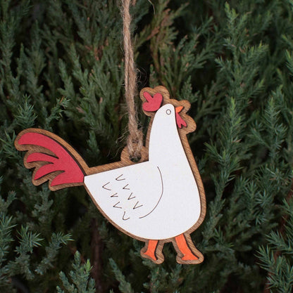 The Little Ornament Shop - Chicken Christmas Ornament