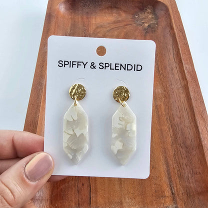 Spiffy & Splendid - Gemma Earrings - Breezy White // Spring, Summer, Mother's Day