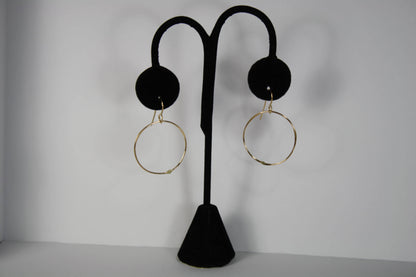 ER21 Ken’s handcrafted jewelry - 14k Gold Filled Earrings Large Circle