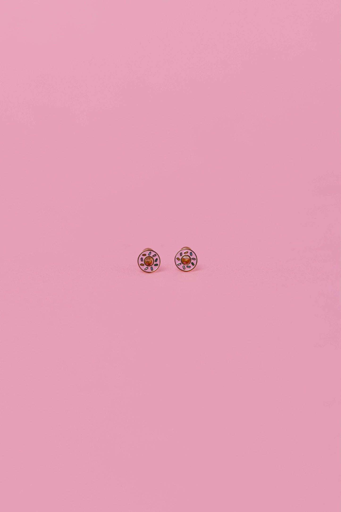 JaxKelly - Donut Enamel Flat Back Kids Earrings