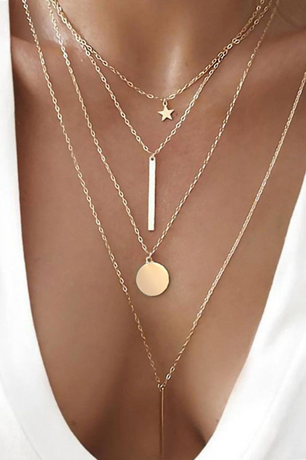 MA212 Mia Accessories - 18K Gold Plated Waterproof Stainless Steel Chain Necklace - 7566