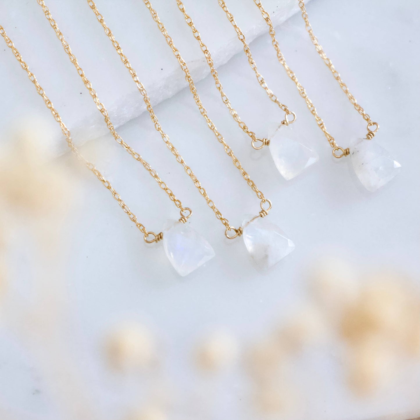 Mesa Blue - Moonstone Necklace - Gold Filled