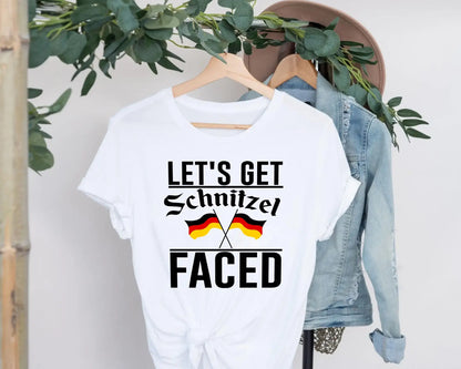 Vivtrek - Oktoberfest Funny Drinking Schnitzel Faced T-shirt