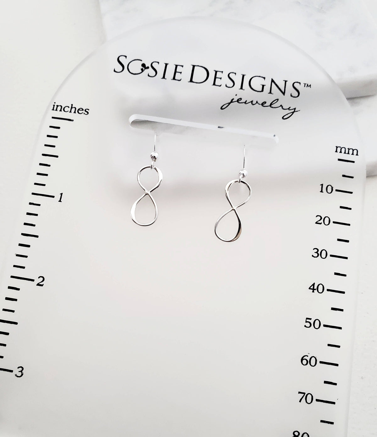 SD108 Sosie Designs - Silver Infinity Earrings *