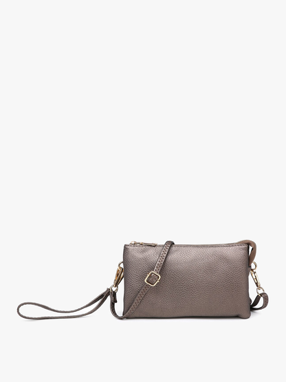 Jen & Co. - Riley Monogrammable 3 Compartment Crossbody/Wristlet | M013