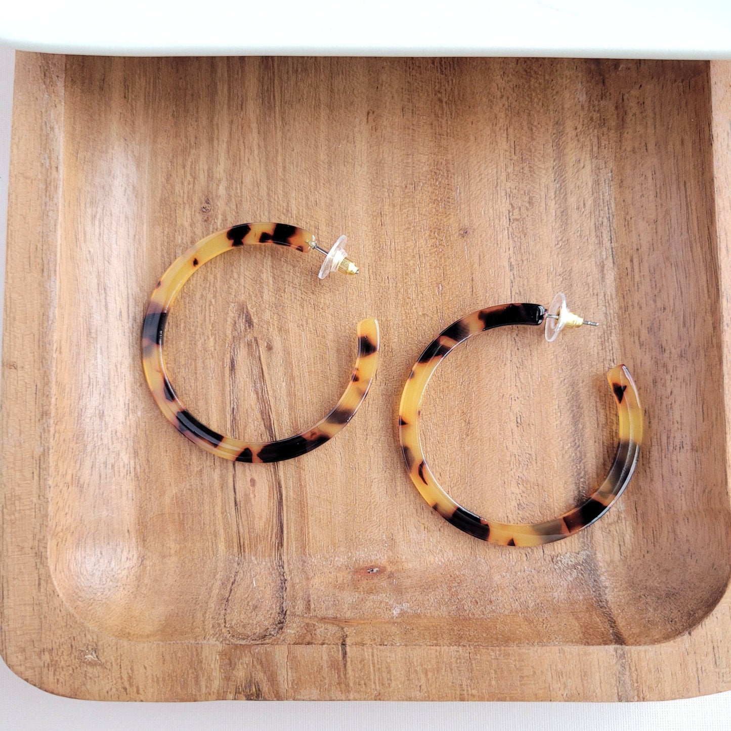 Spiffy & Splendid - Cameron Hoops - Tortoise // Earrings, Jewelry