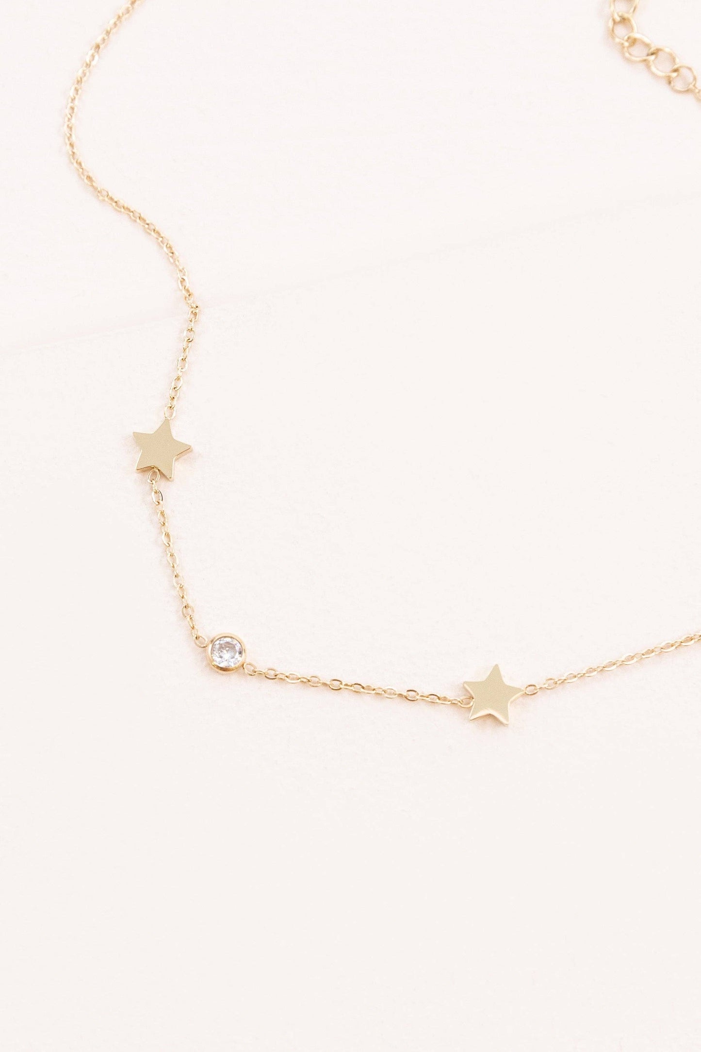 Lovoda - Starry Eyed Rhinestone Anklet | Gold