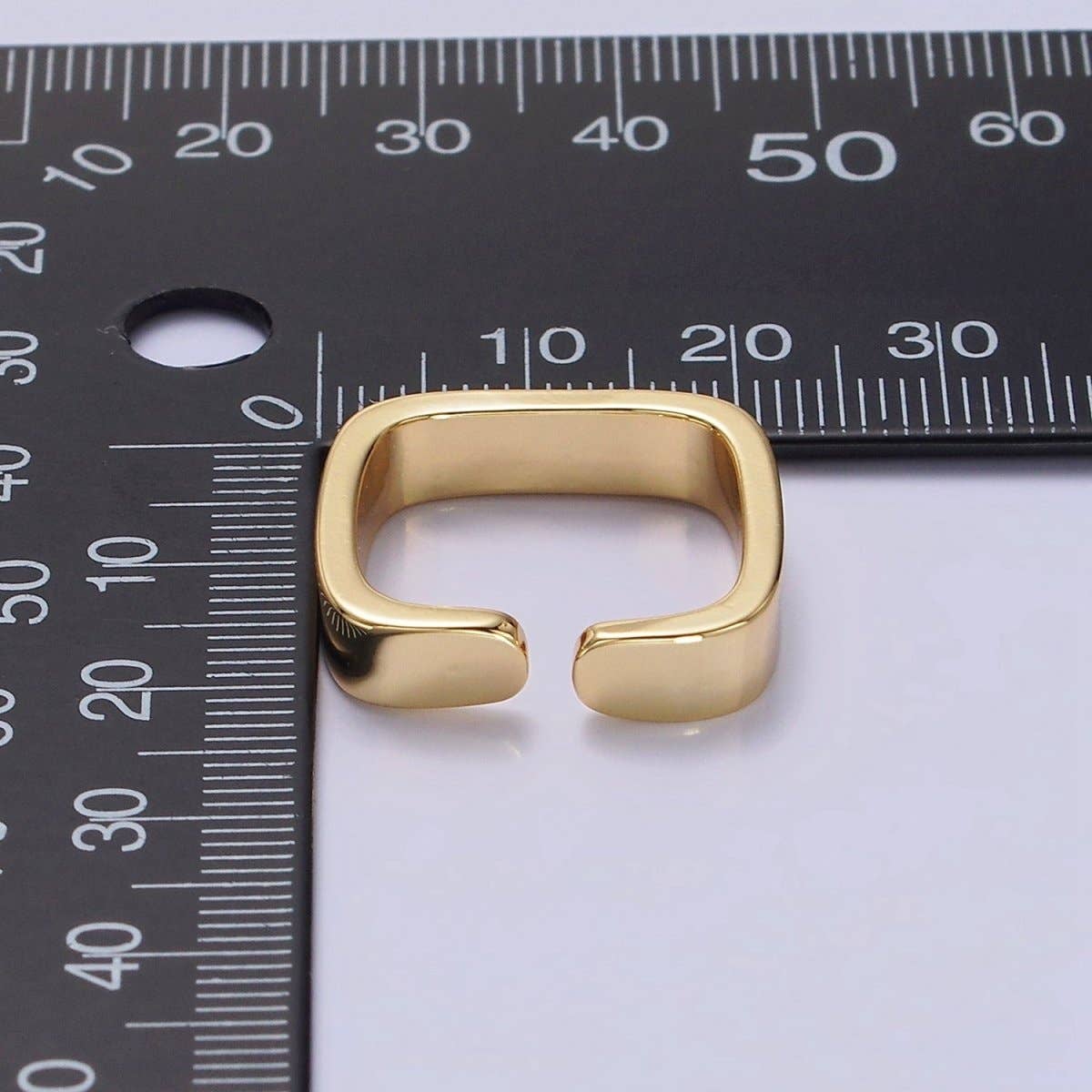 Aim Eternal - 14K Gold Filled Square Geometric Band Ring | S-512