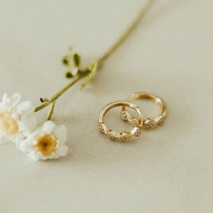 Mauve Jewelry Co. - Alice Diamond Hoops