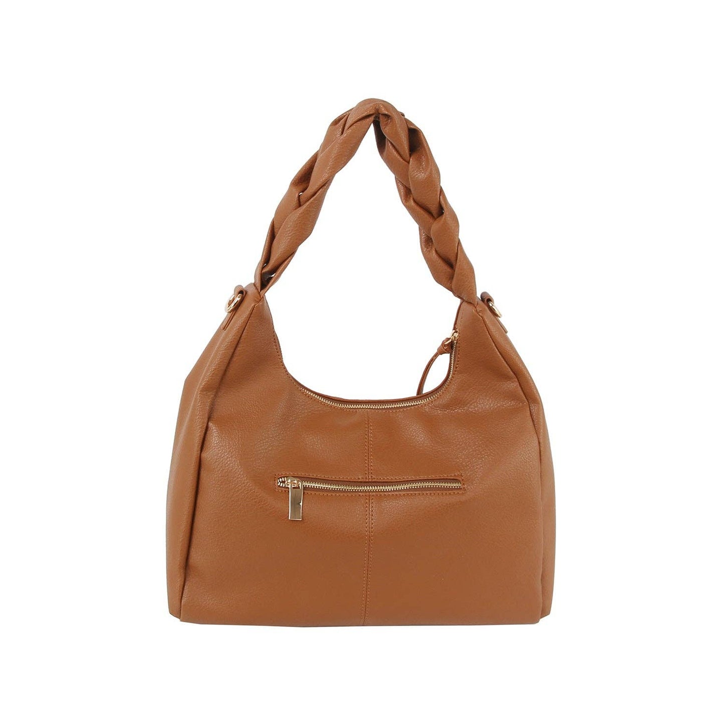Handbag Factory Corp - Braided handle point hobo shoulder bag