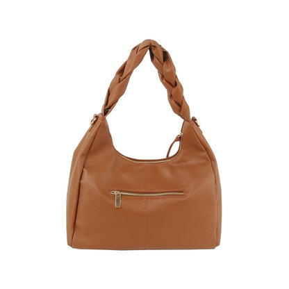 Handbag Factory Corp - Braided handle point hobo shoulder bag