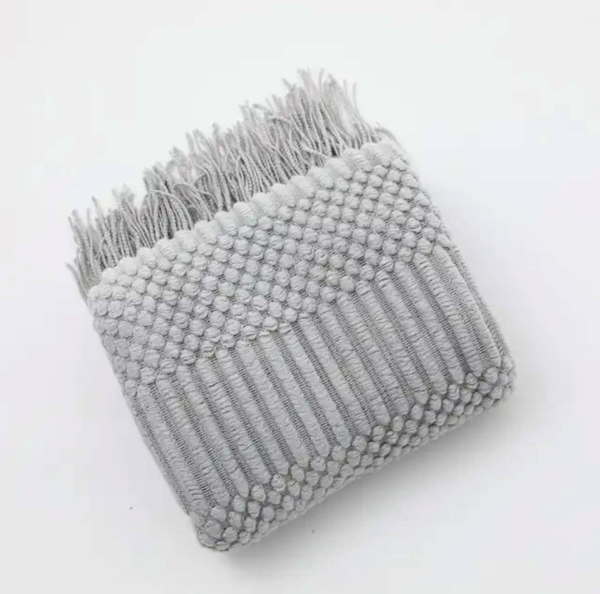 Fennco Styles - Waffle Stripe 50x60 Inch Throw Blanket