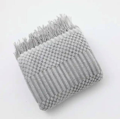 Fennco Styles - Waffle Stripe 50x60 Inch Throw Blanket