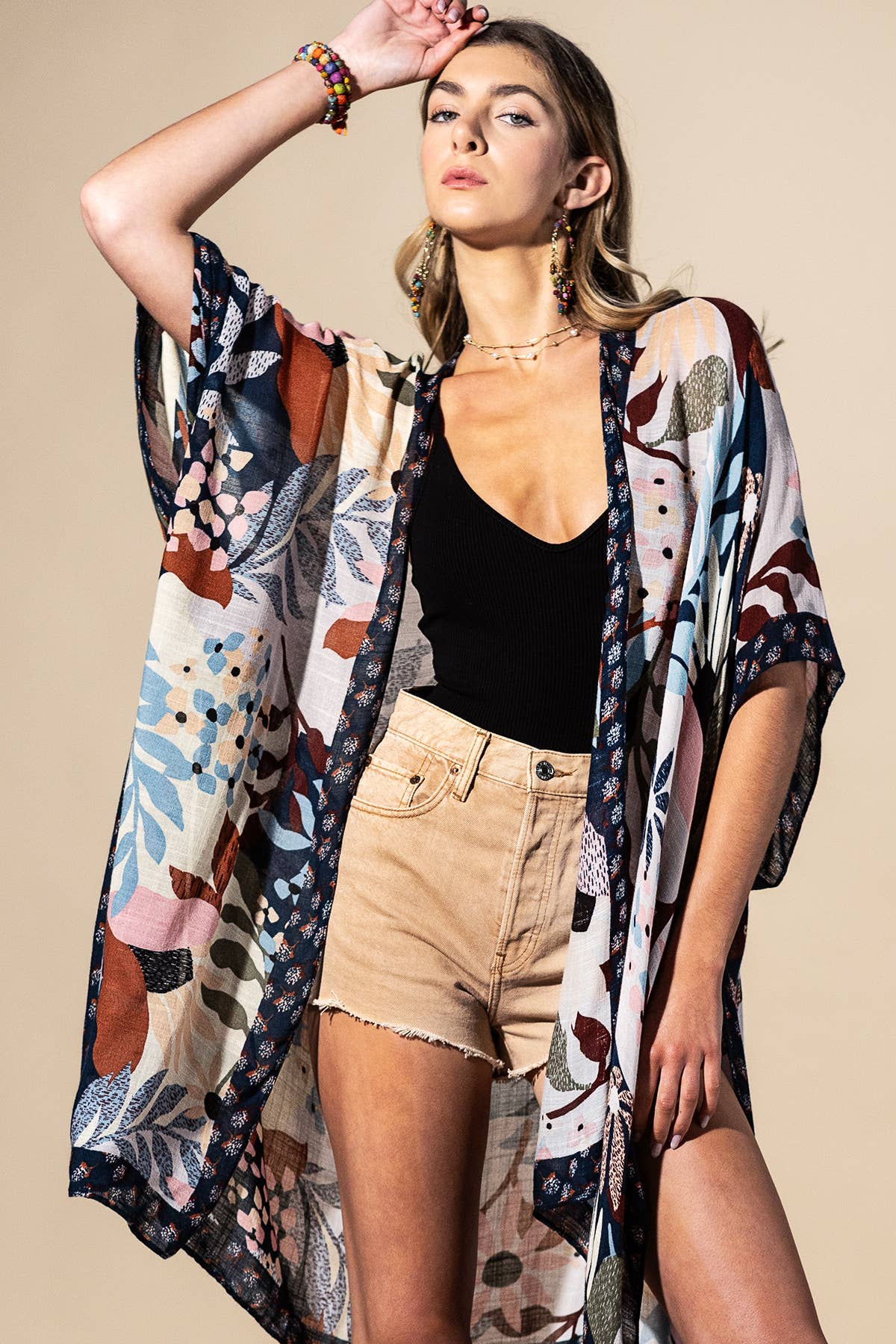 Urbanista - Botanical Floral Viscose Kimono