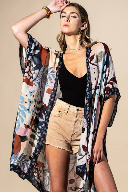 Urbanista - Botanical Floral Viscose Kimono