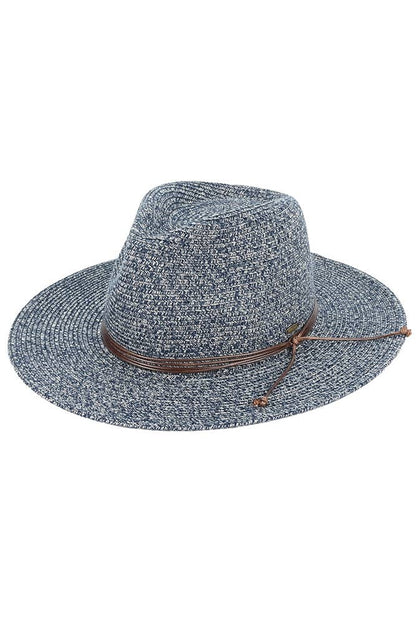 Hana - C.C String Trim Band Panama Sun Hat