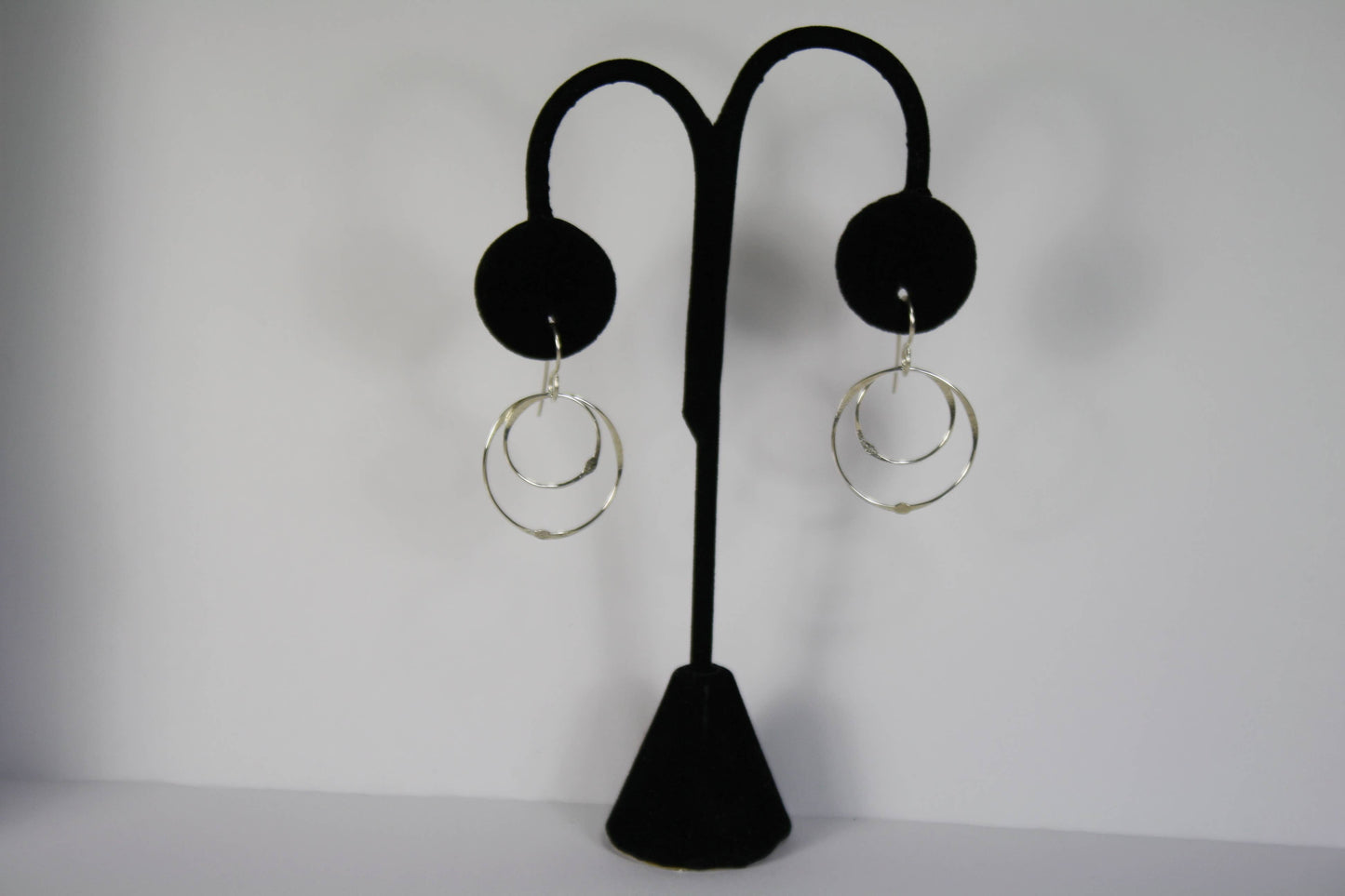 ER373 Ken’s handcrafted jewelry - Sterling Silver Circle Medium Multiple