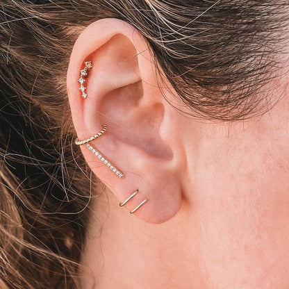 JaxKelly - Minimalist - Spiral - Gold Earrings