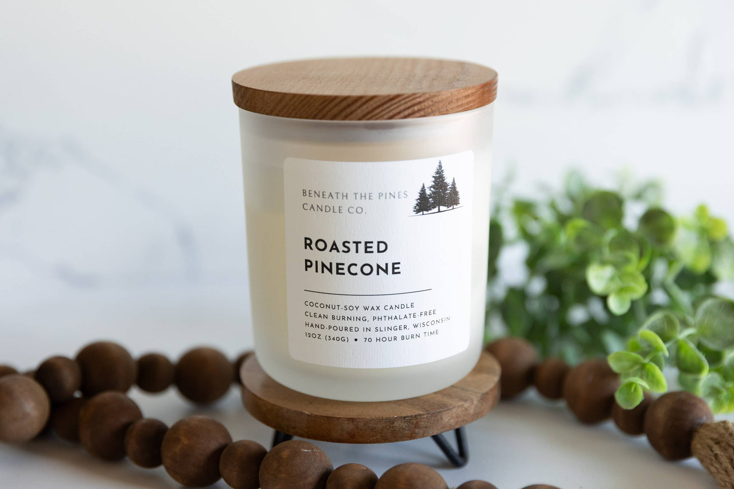 Beneath The Pines Candle Co. - Roasted Pinecone: Coconut-Soy Candle