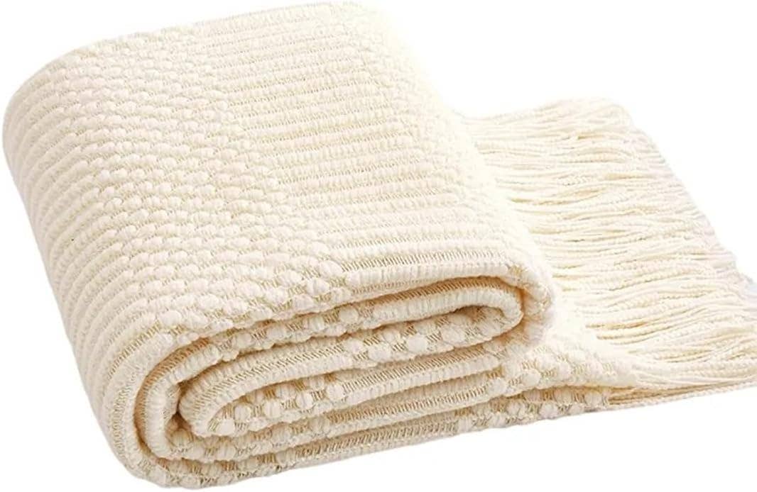 Fennco Styles - Waffle Stripe 50x60 Inch Throw Blanket